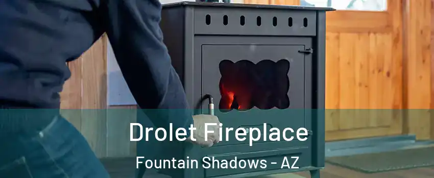 Drolet Fireplace Fountain Shadows - AZ