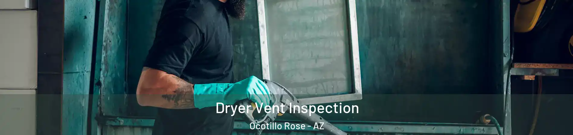 Dryer Vent Inspection Ocotillo Rose - AZ