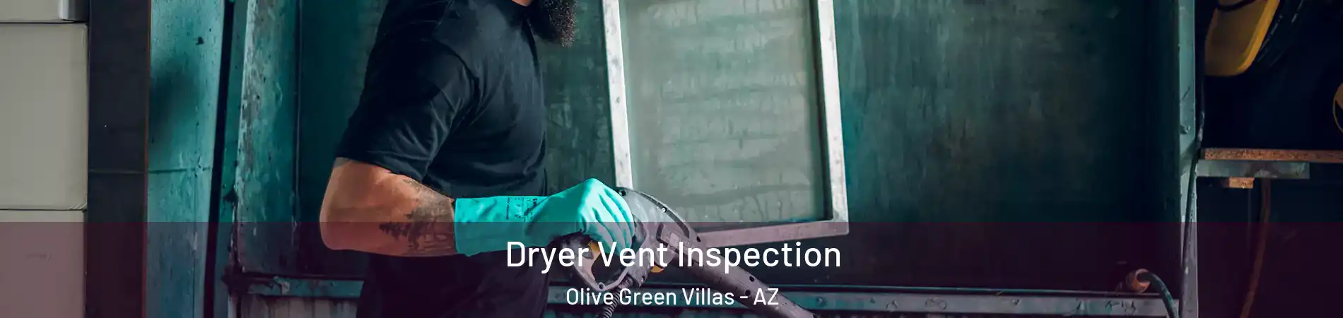 Dryer Vent Inspection Olive Green Villas - AZ