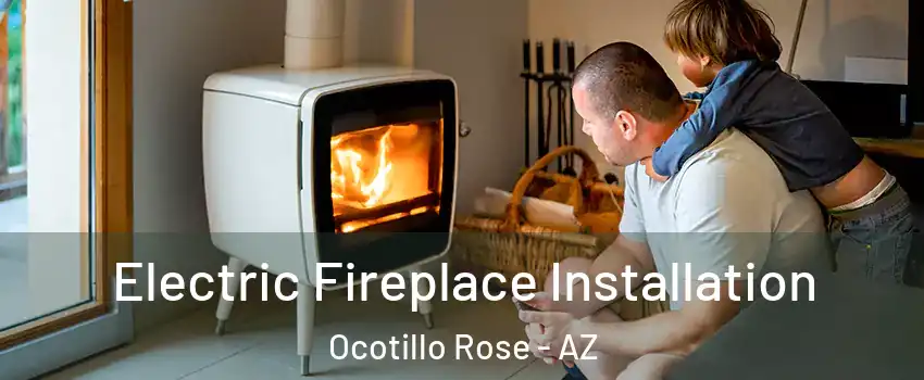 Electric Fireplace Installation Ocotillo Rose - AZ