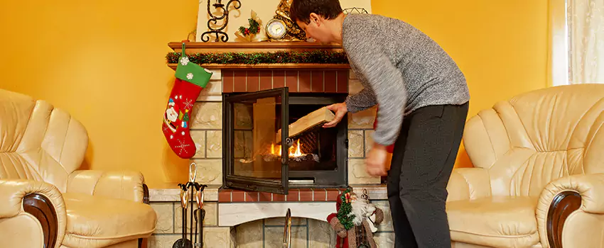 Rusted Metal Fireplace Restoration in El Caminito, Arizona