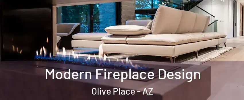 Modern Fireplace Design Olive Place - AZ