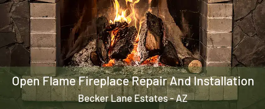 Open Flame Fireplace Repair And Installation Becker Lane Estates - AZ