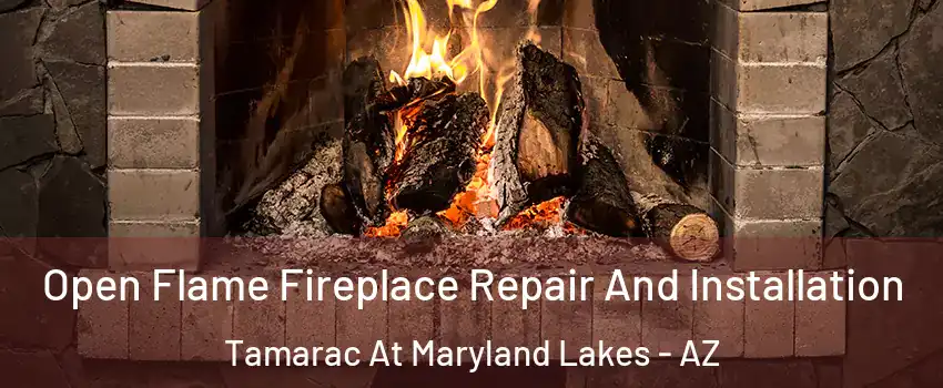 Open Flame Fireplace Repair And Installation Tamarac At Maryland Lakes - AZ